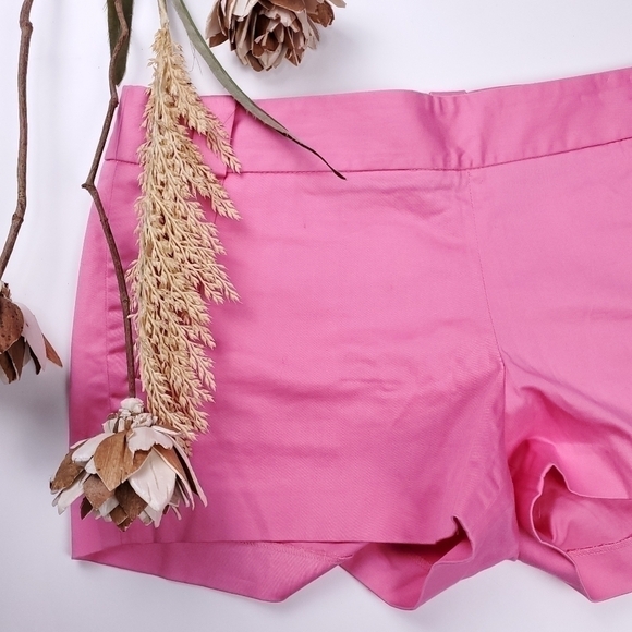 🔴 J. Crew Pink Cotton Side Zip Shorts Sz 10 - Picture 7 of 12